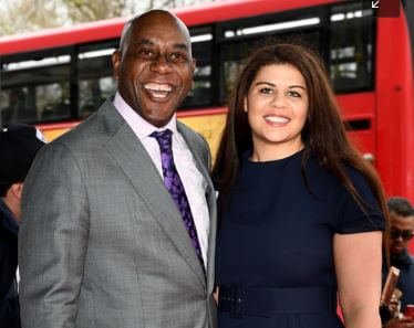 Jimmy Harriott’s father, Ainsley Harriott and siser, Maddie.